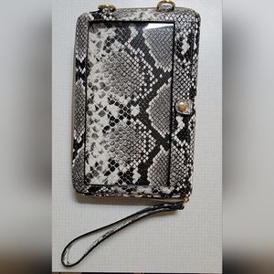 Snake skin colored Clutch / Crossbody